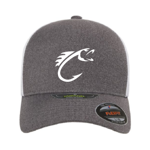 Limitless Fishing Brands-Melange Heather/White Flexfit
