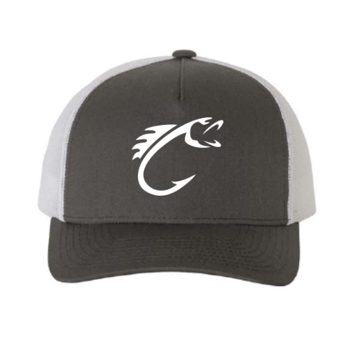 Limitless Fishing Brands-Charcoal/White Trucker Hat